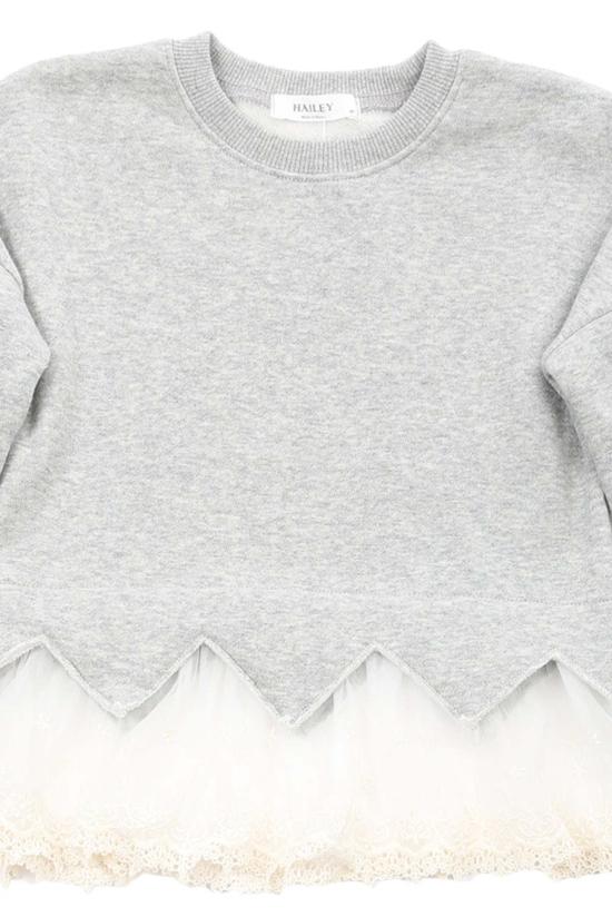  [키즈] Hailey 풀오버 키즈 헤일리 레이스 스웨터 그레이 - OTHER BRANDS