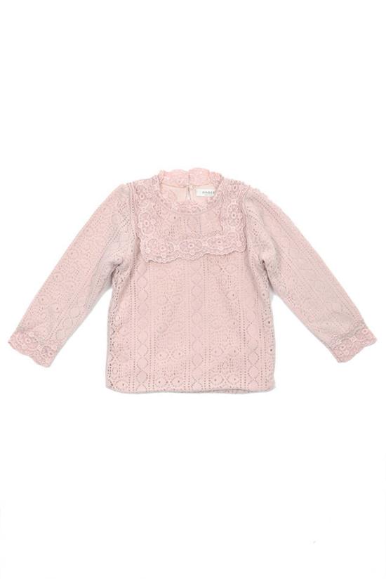  [키즈] Hailey 티셔츠 키즈 헤일리 레이스 티 핑크