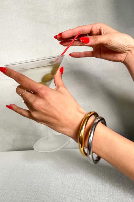  Jurate 커프스 링크/타이 홀더 Fox 팔찌 실버