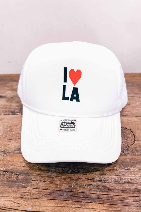  The Canyon 볼캡 캐년 아이 러브 라 트러커 햇 화이트/블랙 - THE CANYON