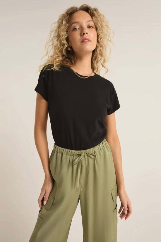  Z Supply 반팔 티셔츠 모던 슬럽 티 블랙 - OTHER BRANDS