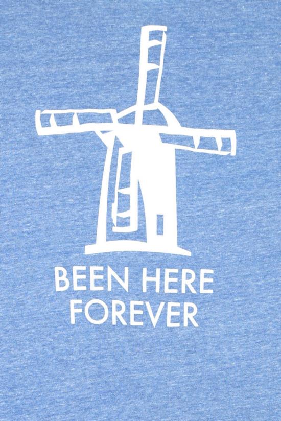  블루&크림 반팔 티셔츠 윈드밀 크루넥 티셔츠 페이디드 블루 - BLUE&CREAM