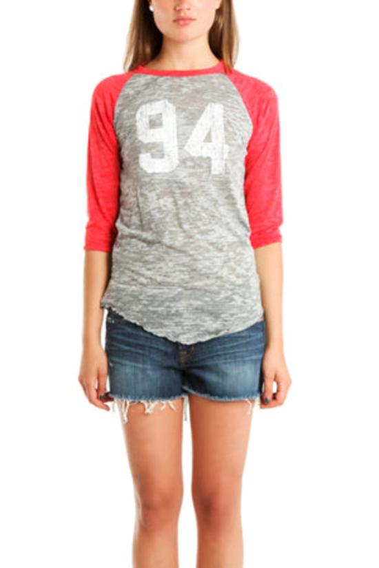  블루&크림 반팔 티셔츠 블루앤크림 X 지아니 틴 스피릿 야구 티셔츠 레드