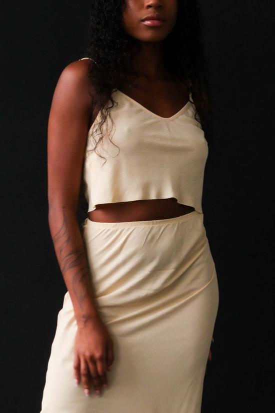  SHANI 라운지 웨어 샤니 슬립탑 버터