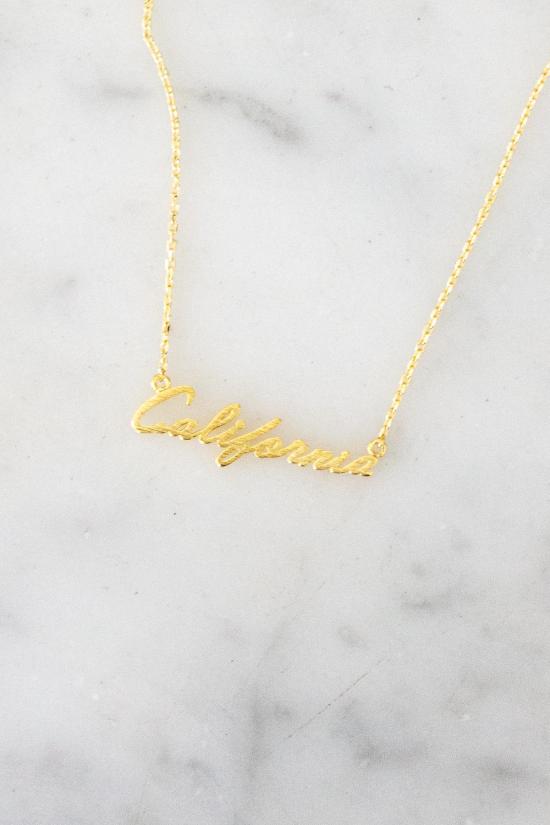  페임 목걸이/팬던트 Fame California Script 목걸이