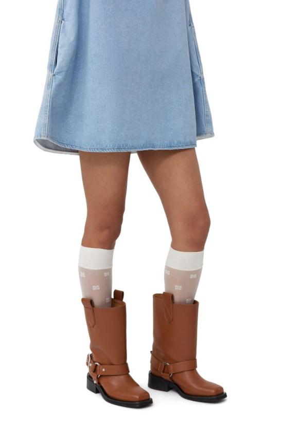  가니 양말 버터플라이 레이스  에그렛 - GANNI