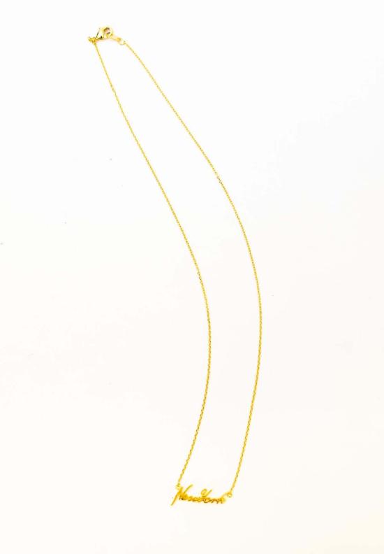  페임 목걸이/팬던트 Fame New York 스크립트 목걸이 - FAME