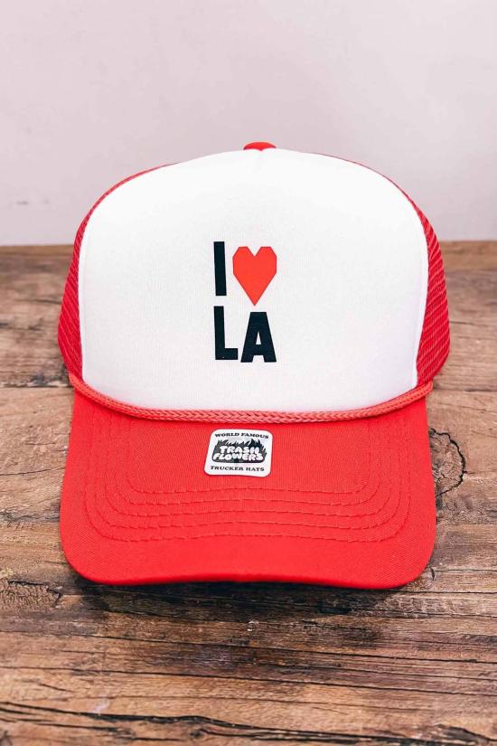  The Canyon 볼캡 캐년 아이 러브 라 트러커 햇 화이트/블랙 - THE CANYON