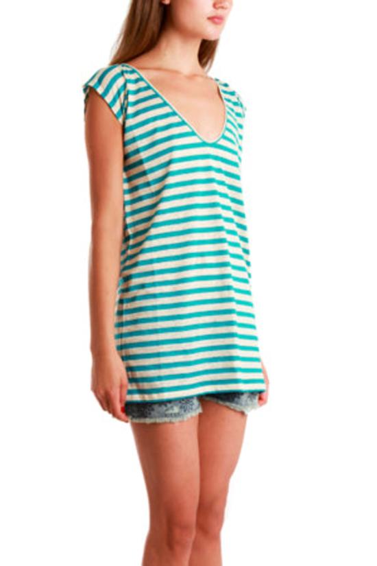  Giada Forte 민소매 티셔츠 스트라이프 티셔츠 Smeraldo - OTHER BRANDS