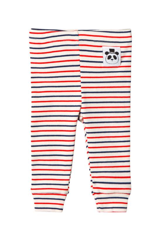  [키즈] 미니로디니 트레이닝/조거 팬츠 미니 로디니 스트라이프 리브 레깅스 오프 화이트