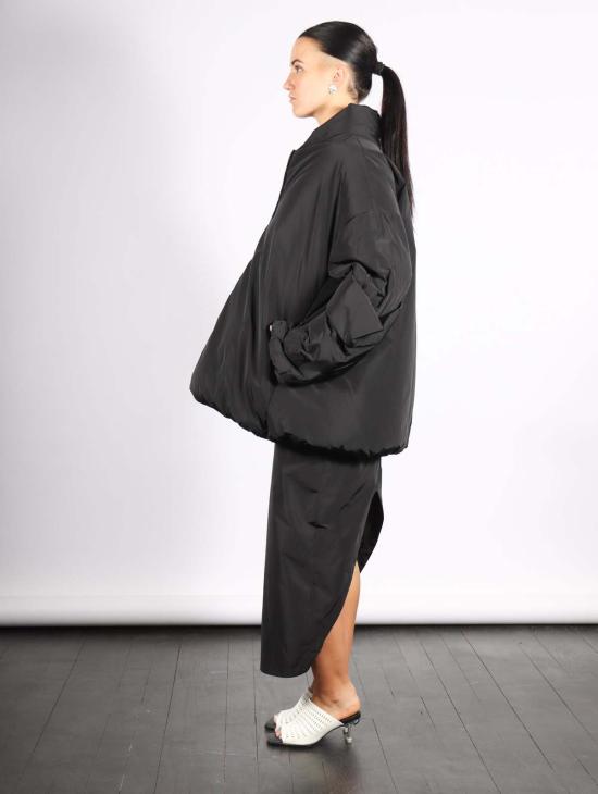  칼카테라 봄버 자켓 봄버 코트 블랙 - CALCATERRA