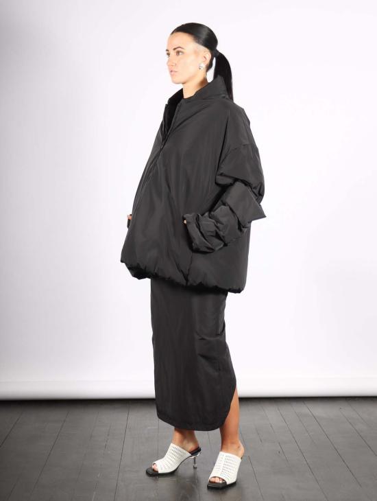  칼카테라 봄버 자켓 봄버 코트 블랙 - CALCATERRA