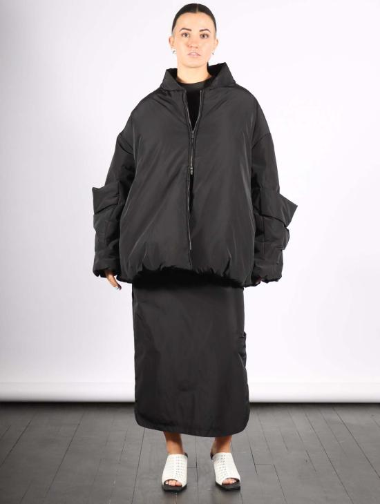  칼카테라 봄버 자켓 봄버 코트 블랙 - CALCATERRA