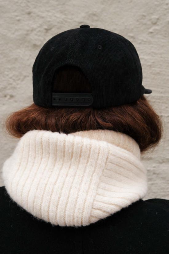  파이프앤로우 볼캡 로고 햇 블랙 코드 - PIPE & ROW