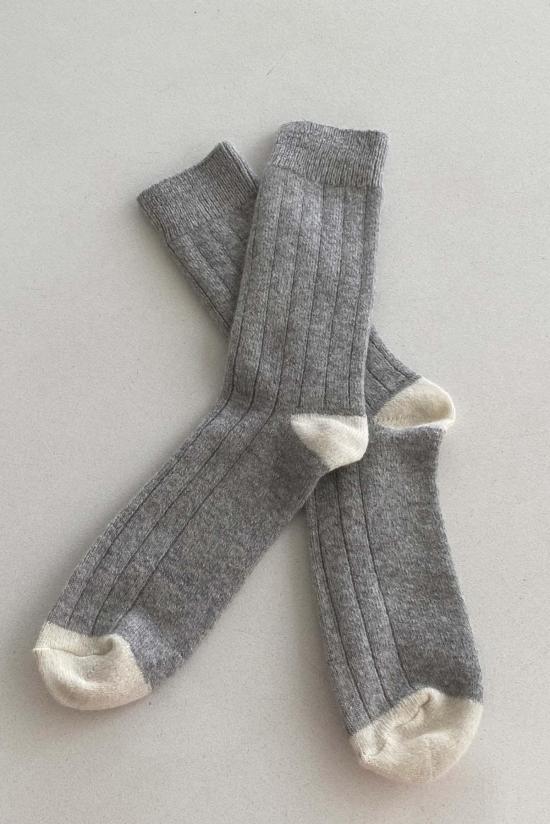  르 본 숍 양말 Le Bon Shoppe Extended Cashmere Classic  그레이 멜란지 - Le Bon Shoppe