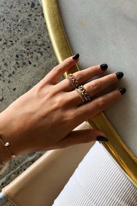  파이프앤로우 반지 엘리엇 체인링 - PIPE & ROW