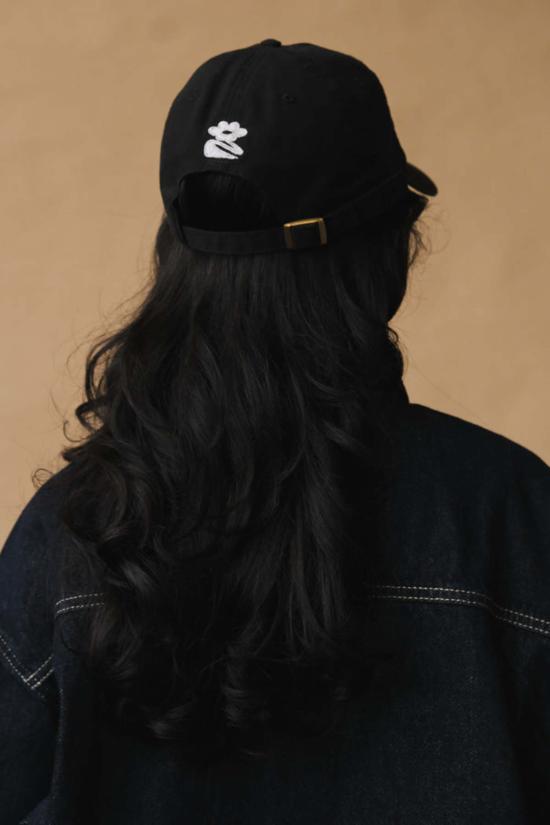  파이프앤로우 볼캡 로고 햇 워시드 블랙 - PIPE & ROW