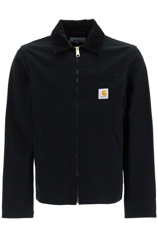 26FW 칼하트 WIP 디트로이트 자켓 I033112 00E02 BLACK RINSED DOM