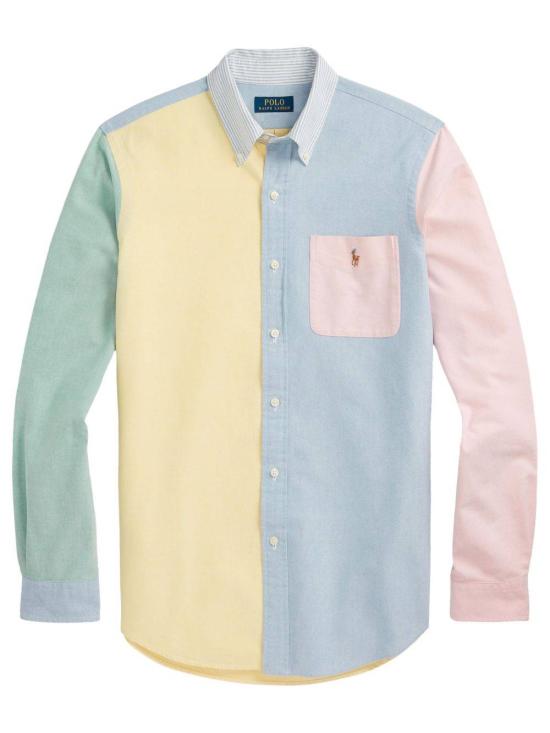 25SS 폴로 랄프로렌 컬러 블록 옥스포드 셔츠 710928919001 FUNSHIRT DOM