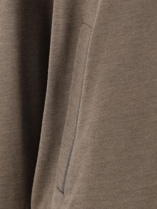 25SS 브루넬로 쿠치넬리 후드 티셔츠 MD828SB806 C9122 BROWN - BRUNELLO CUCINELLI