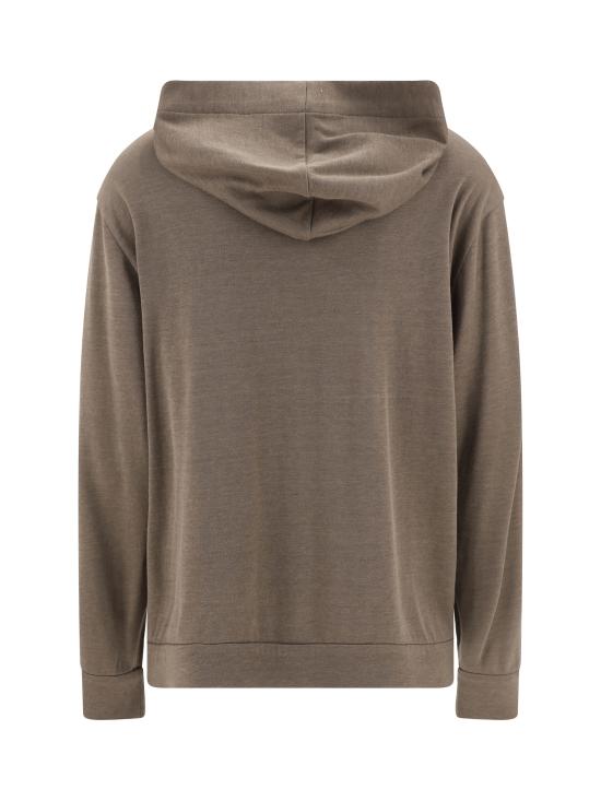 25SS 브루넬로 쿠치넬리 후드 티셔츠 MD828SB806 C9122 BROWN - BRUNELLO CUCINELLI
