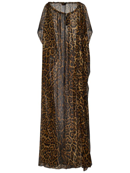 25SS 톰포드 롱 원피스 KF0047FAX1427 KB359 Brown - TOMFORD