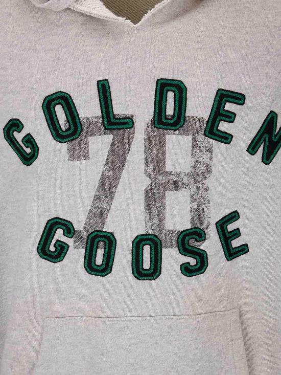25SS 골든구스 빈티지 로고 자수 후드 스웨트셔츠 GUP02170P00186160583 - GOLDEN GOOSE