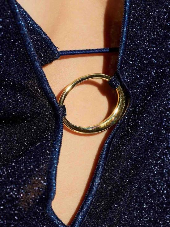  오세리 블라우스 LYF246NIGHT Blue - OSÉREE