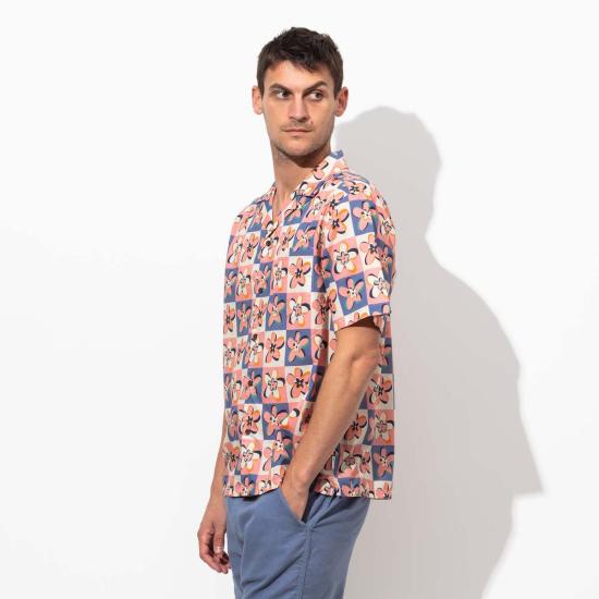  뱅크 저널 긴팔 셔츠 뱅크스 저널 캔디 S/S 워븐  로즈 탄