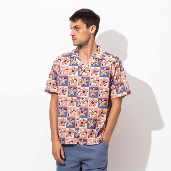  뱅크 저널 긴팔 셔츠 뱅크스 저널 캔디 S/S 워븐  로즈 탄 - BANKS JOURNAL