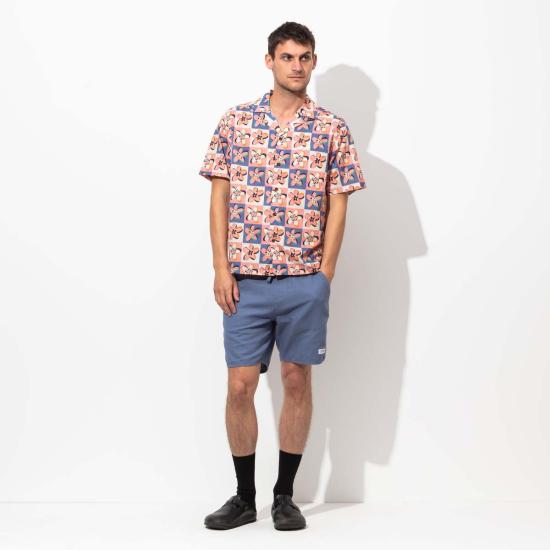  뱅크 저널 긴팔 셔츠 뱅크스 저널 캔디 S/S 워븐  로즈 탄 - BANKS JOURNAL