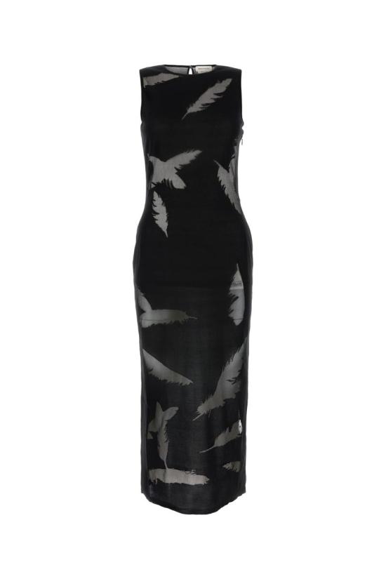 24FW 알렉산더 맥퀸 원피스 798376Q1BAV 1000 Black