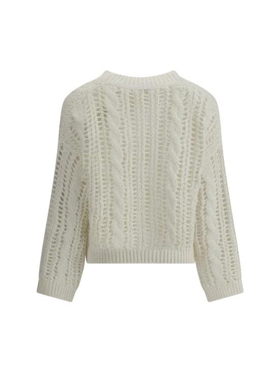 25SS 브루넬로 쿠치넬리 스웨터 M3Y351812 C2723 WHITE - BRUNELLO CUCINELLI