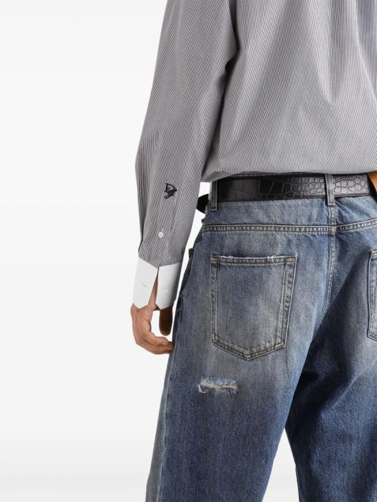 25SS 돌체앤가바나 긴팔 셔츠 G5MZ1Z FR5YG S8051 RIGATO - DOLCE & GABBANA