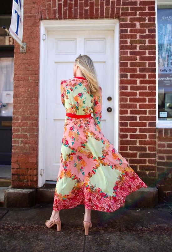  살로니 원피스 Saloni Lea 셔츠 드레스 Florentina Gardeni