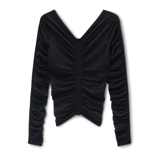 25SS 알렉산더 왕 후드 티셔츠 1KC1251094 001 BLACK