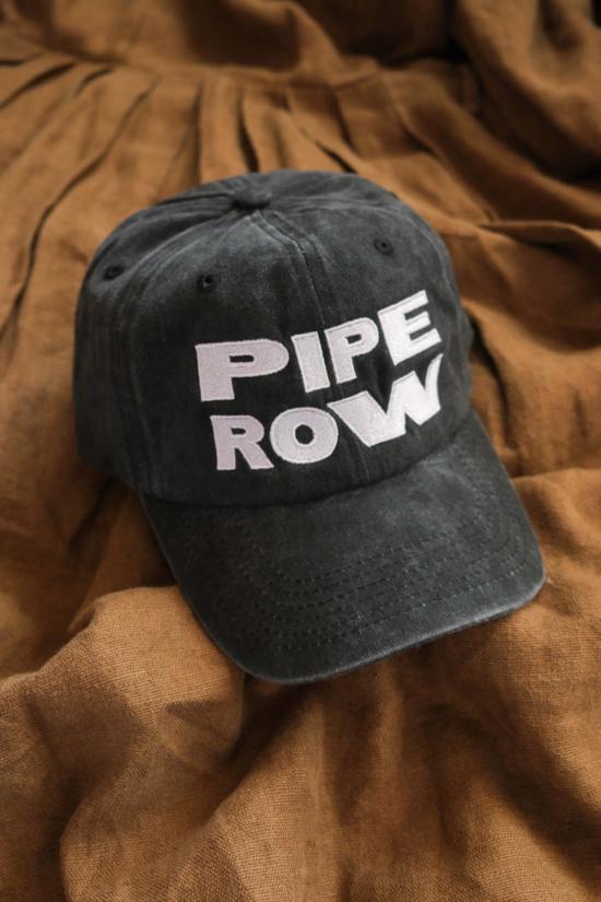  Pipe & Row 모자 파이프앤로우 볼드 로고 햇 페이디드 블랙 - OTHER BRANDS