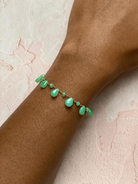  IVARENE 팔찌 이바렌 에버그린 브레이슬릿 골드/에버그린 - OTHER BRANDS