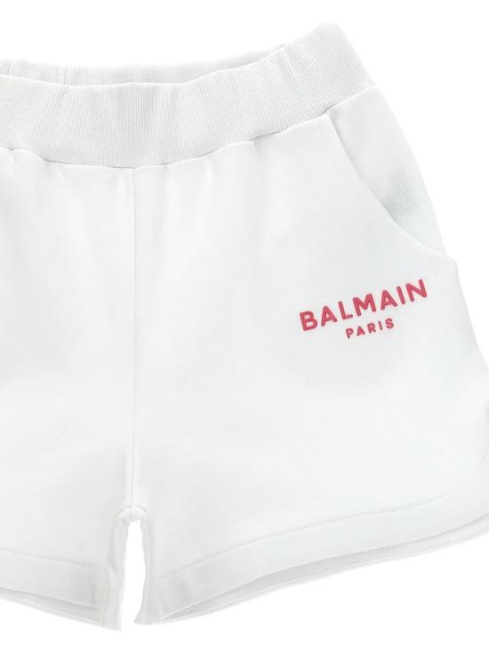 25SS [주니어] 발망 쇼츠/버뮤다 BW6B29Z0081 100FU White - BALMAIN