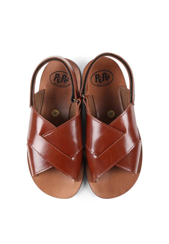 25SS [키즈] Pèpè 샌들 1241 VLC SERRPN MARRONE BROWN - OTHER BRANDS