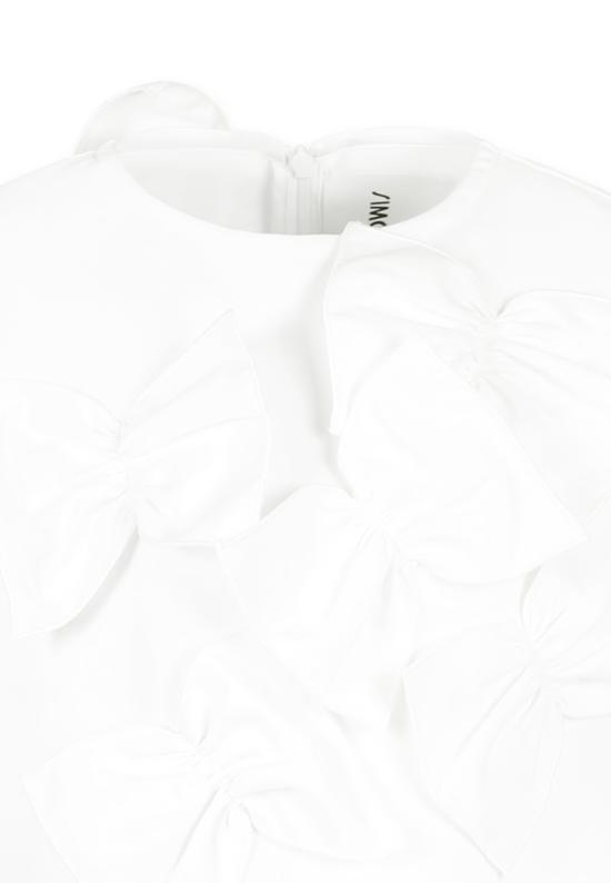25SS [키즈] 시모네타 원피스 SW1B42 S0201 100 WHITE - SIMONETTA