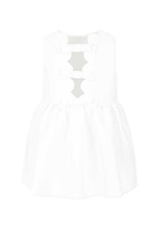 25SS [키즈] 시모네타 원피스 SW1A82 U0207 101BC WHITE - SIMONETTA