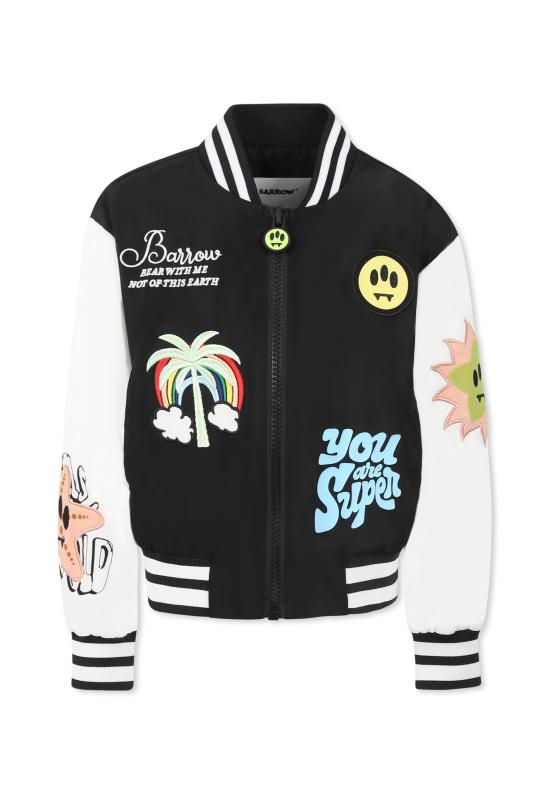 25SS [키즈] 바로우 봄버 자켓 S5BKJUBO016 110 BLACK