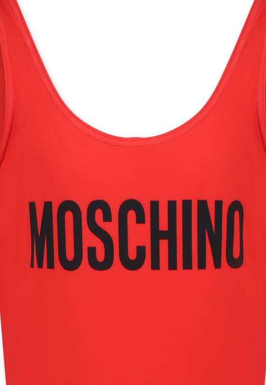 25SS [키즈] 모스키노 원피스 수영복 HDL013 LKA00 50109 RED - MOSCHINO