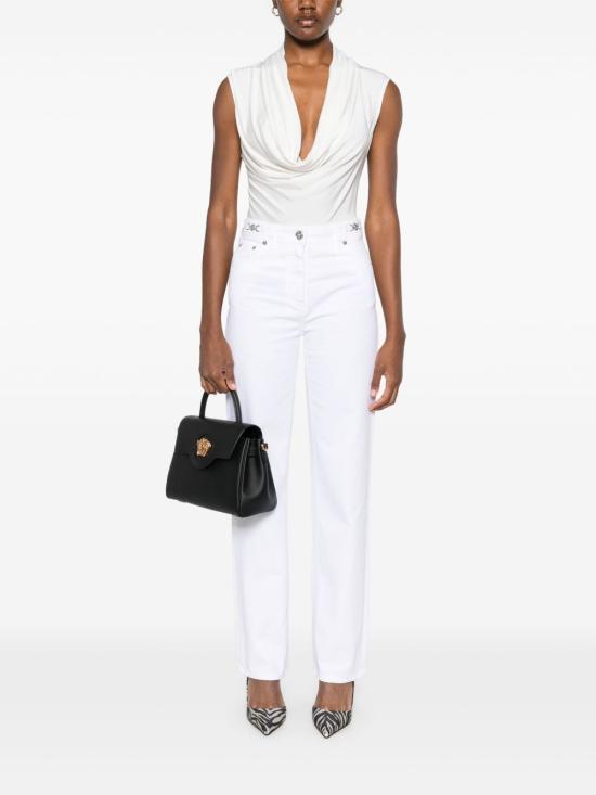 25SS 베르사체 스트레이트 팬츠 10115191A136511D110 WHITE - VERSACE