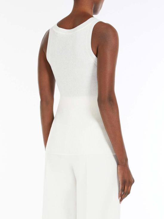  막스마라 민소매 티셔츠 2511361021600ELIADI001 White - MAX MARA