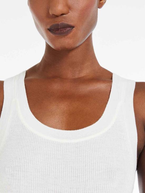  막스마라 민소매 티셔츠 2511361021600ELIADI001 White - MAX MARA