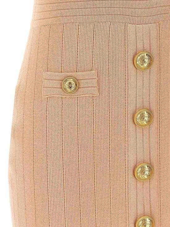  발망 스커트 EF1R6045KB070LB Nude Neutrals - BALMAIN