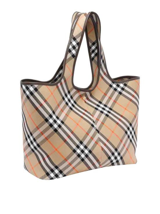 25SS 버버리 미디엄 체크 토트 8093976 Beige - BURBERRY