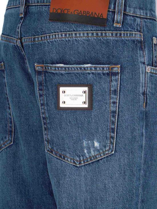 26SS 돌체앤가바나 스트레이트 팬츠 GP02XDG8ME8S9001 Blue - DOLCE & GABBANA